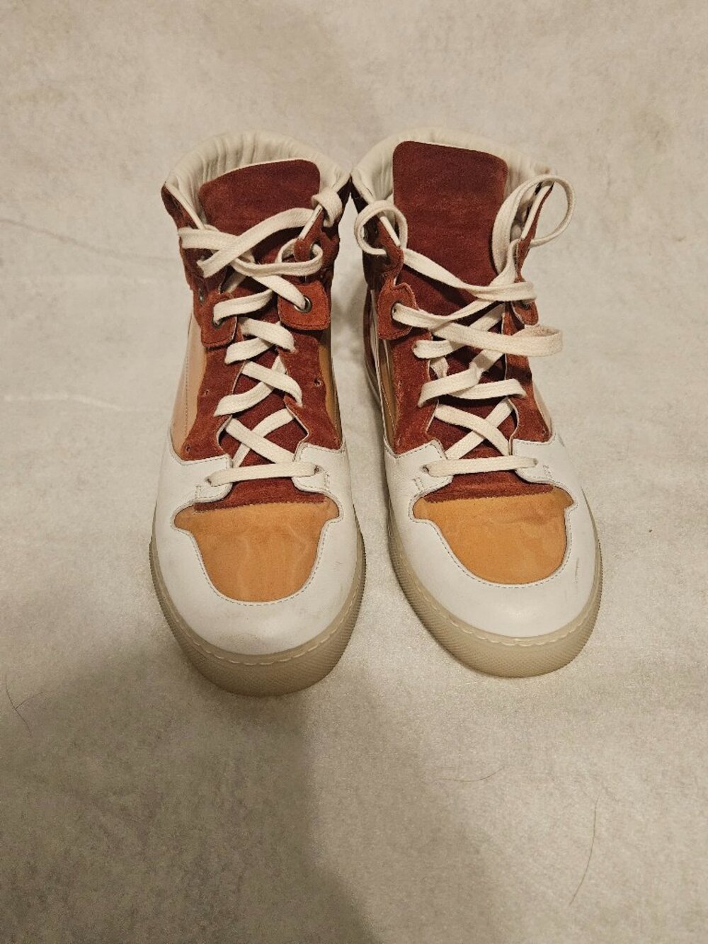 Balenciaga shoes, Red and Peach, with weather resistant toe size 37EU